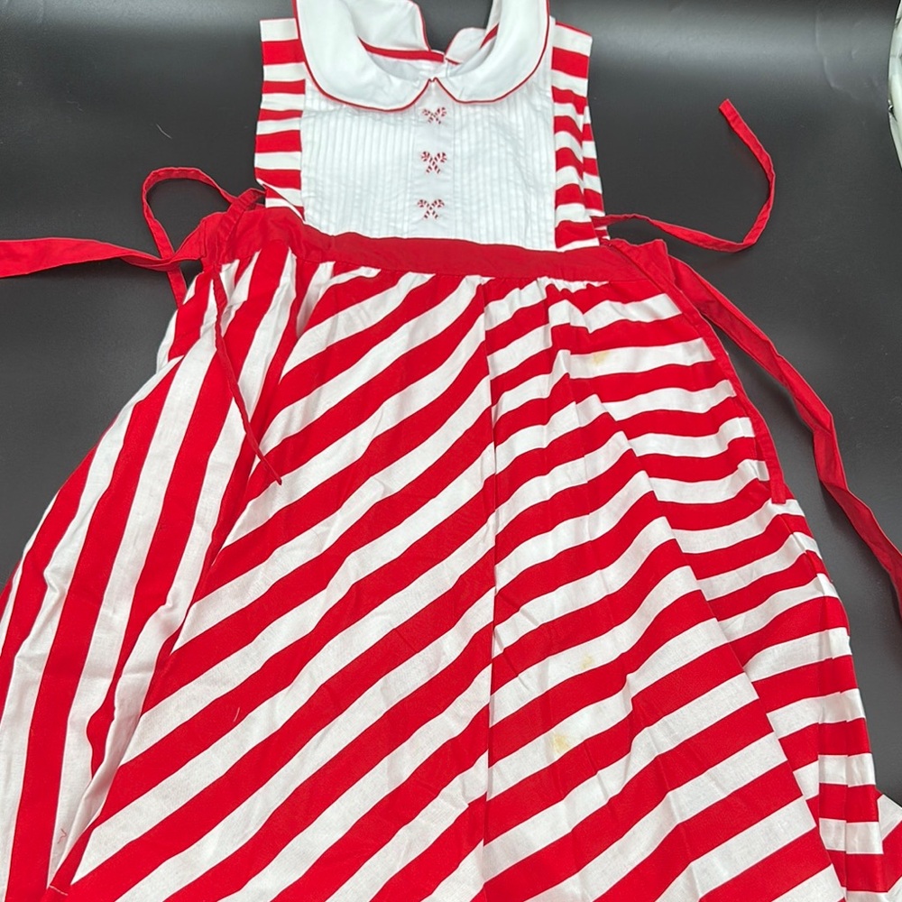 Rosa Flamenco candy cane Red and White Striped Dress